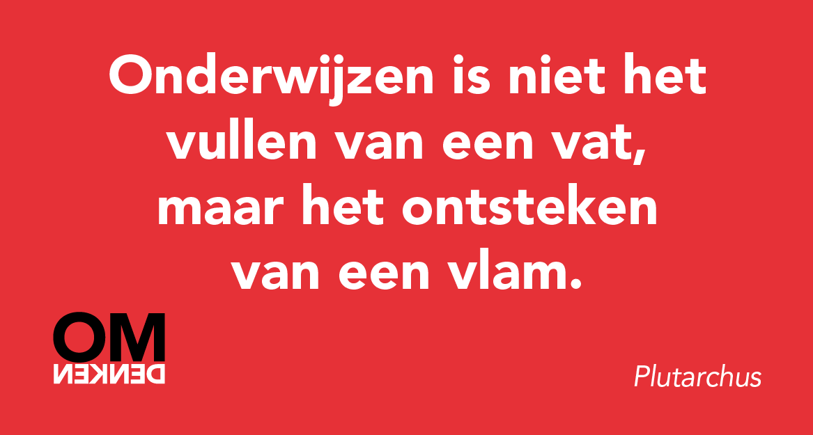 Onderwijzen - quote - Omdenken