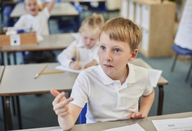 Inquisitive student engaging in a classroom discus 2025 04 04 11 24 57 utc min